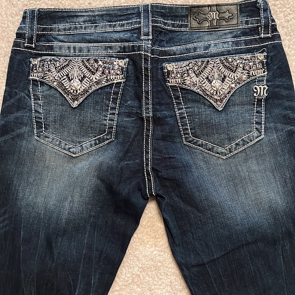 Miss Me Signature boot cut jeans size 31 bling